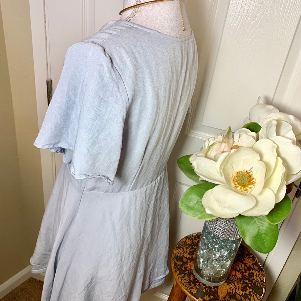 New Lulu’s Sea Day Light Blue Skater Dress - Picture 4 of 9